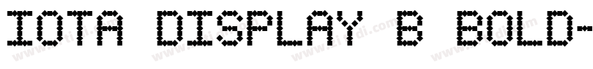 Iota Display B Bold字体转换 Iota Display B Bold字体转换